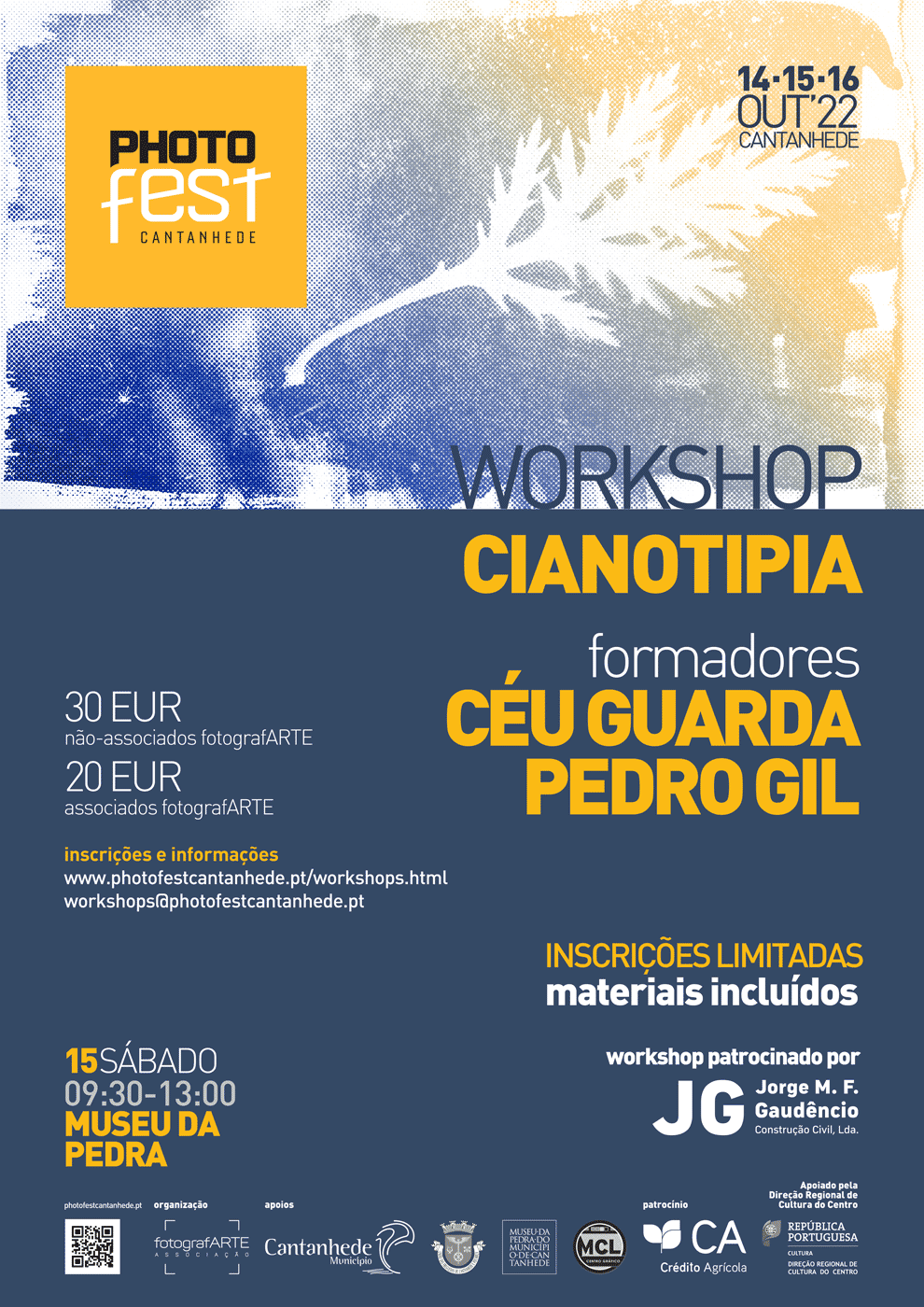 Workshop de Cianotipia do PHOTOfest Cantanhede
