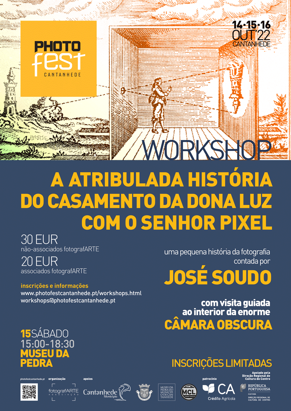 Workshop A atribulada história do casamento da Dona Luz com o senhor Pixel do PHOTOfest Cantanhede