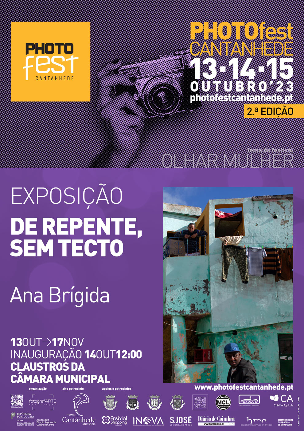 Exposição De repente, sem tecto de Ana Brígida